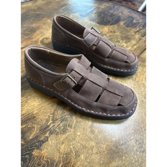 G.H. Bass & Co. Mens Brown Leather Fisherman Sandals Size 10M - Picture 2 of 11